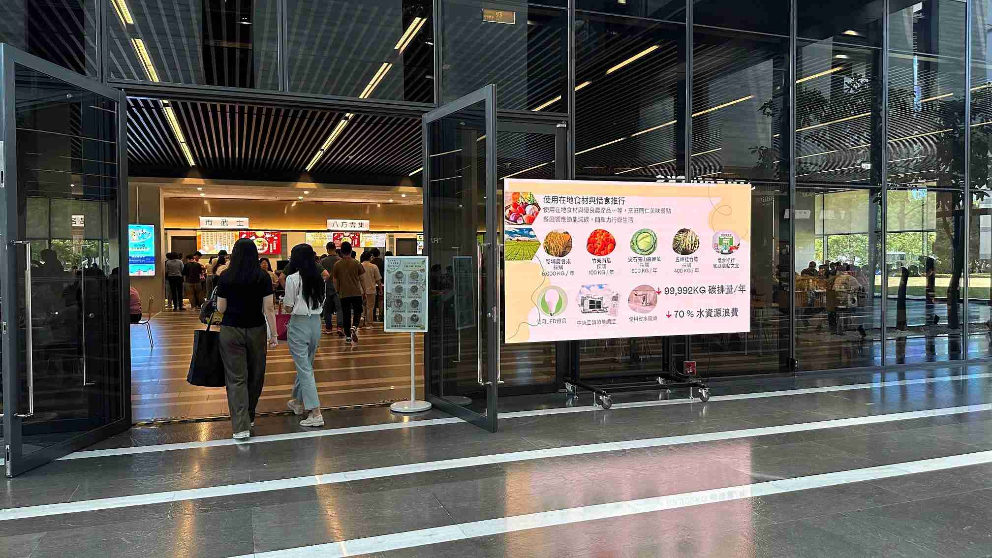  糖果派对从日常办公环境出发，，，于总部大楼员工餐厅推广低碳饮食、、、发起减碳挑战等，，，由内而外引导员工反思及改变个人日常行为，，，，将公司转型成推动永续发展的重要场域